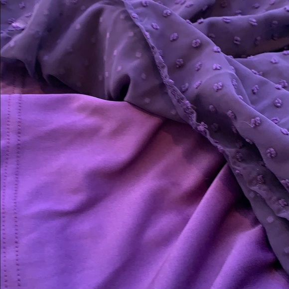 NWT Swiss Dot Purple Dress        Size: Medium - Picture 9 of 13